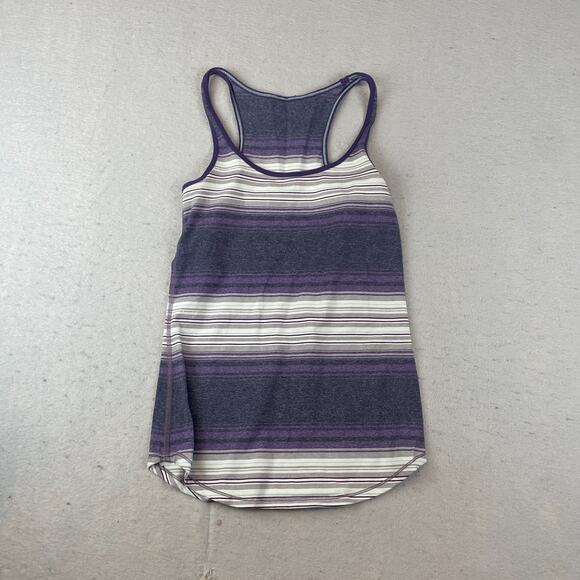 Lululemon Refresh Racer Tank Sz 6 Black Going Grape - Picture 1 of 8